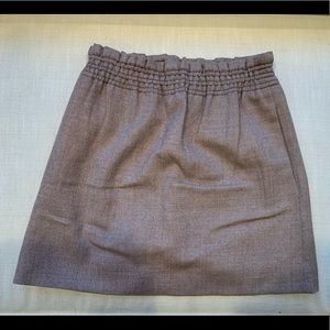 J. Crew Tweed Wool Skirt - Tan/Brown - Size 6